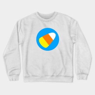 Candy Corn on Blue Crewneck Sweatshirt